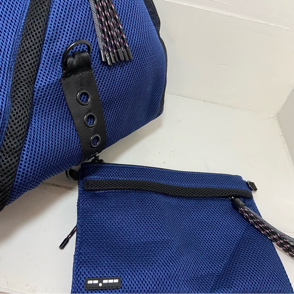 Go Dash Dot All Mesh Blue Backpack With Crossbody… - image 8